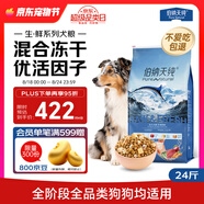 伯納天純生鮮系列凍干全價(jià)犬糧深海御鮮(金槍魚(yú)+鱈魚(yú)+三文魚(yú))12kg/24斤
