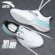 安踏（ANTA）男鞋運動(dòng)鞋男夏秋季新款跑步鞋網(wǎng)面透氣休閑慢跑鞋輕質(zhì)體測鞋子男 白/灰霧藍 【氫跑網(wǎng)面款】 39