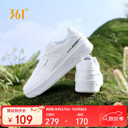 361°運動男鞋秋冬季學(xué)生復(fù)古厚底增高小白休閑板鞋子男672426611-1