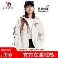 駱駝（CAMEL）【宙斯】單層沖鋒衣戶外登山服防風(fēng)防水運(yùn)動(dòng)外套時(shí)尚風(fēng)衣情侶款