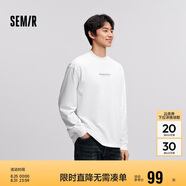 森馬長(cháng)袖T恤男冬季小高領(lǐng)打底衫印花內搭101724101101