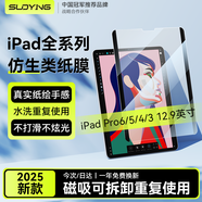 索盈【磁吸可拆卸】蘋果iPad類紙膜Pro6/5/4/3代12.9英寸2022/21/20年新款紙質(zhì)磨砂書寫繪畫平板保護(hù)膜