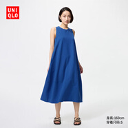 優(yōu)衣庫女裝針織連衣裙/無袖裙子477307 67 海藍(lán)色 L /160/88A