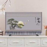 海爾電視適用防塵罩通用電視防塵罩85英寸100英寸防塵罩65英寸75英寸 明月松風(fēng) 45-49寸(110×65cm)