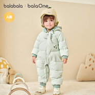 巴拉巴拉balaOne童裝嬰兒羽絨服連體衣寶寶2025新款冬裝哈衣爬服男童女童 【預(yù)售】綠色恐龍-白鴨絨 預(yù)計(jì)10.4日開始發(fā)貨 80 cm-充絨量82g