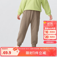巴拉巴拉童裝兒童褲子男童女童加絨長(cháng)褲冬保暖運動(dòng)休閑束腳褲208424108217
