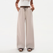 森女部落甜美風(fēng)可愛(ài)暹羅貓刺繡寬松連帽衛衣女2025新款長(cháng)袖上衣秋 休閑褲 L