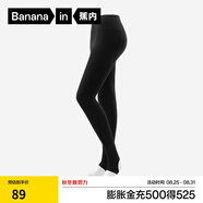 蕉內(nèi)（Bananain）熱皮302++連褲襪女士休閑抗菌防臭加厚加絨顯瘦保暖打底褲襪秋冬 【踩腳】黑色 1條 均碼 S-M