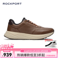 ROCKPORT七夕情人節(jié)禮物樂步【明星同款】男士高端休閑鞋新款真皮商務厚底 棕色 44