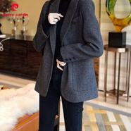 皮爾卡丹（pierre cardin）洋氣毛呢小西裝外套女春秋季2025年新款歐洲站感休閑氣質(zhì)大衣 圖片色 S 建議穿90-100
