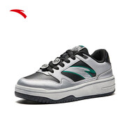 安踏（ANTA）街頑3板鞋女防滑運動(dòng)鞋 基礎黑/銀-7 39 （女8碼）