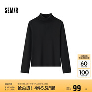 森馬（Semir）森柔毛衫|毛衣女基礎款高領(lǐng)緊身2024冬季純色套頭衫109724107011