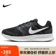 耐克NIKE女跑步鞋緩震透氣RUN SWIFT 3運動鞋DR2698-002黑白37.5