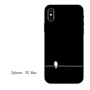OLOEYiphone7蘋果6s手機殼6plus硅膠全包軟殼5s情侶浮雕8X掛繩保護套se iPhonexsmax一線立鳥