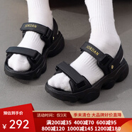 耐克（NIKE）休閑鞋女2025年夏季戶(hù)外訓練JORDAN DEJA SANDAL厚底防滑運動(dòng)鞋 FN5036-001/黑金/店長(cháng)推薦 35.5