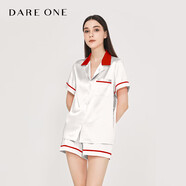 DARE ONE真絲睡衣BELOVED桑蠶絲家居服套裝睡衣女款夏季感 大理石白 XL 175