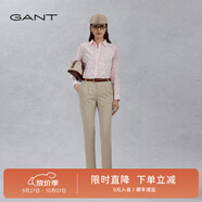 GANT甘特商場(chǎng)同款女士時(shí)尚潮流百搭直筒褲舒適通勤純色休閑褲子 277-干砂 36