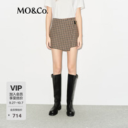 MO&Co.【明星同款】裙褲短褲千鳥(niǎo)格毛呢斜襟摩安珂 多色格紋 XS 155