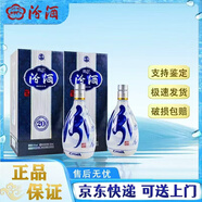 汾酒山西杏花村汾酒 禮盒裝清香型白酒 53度 500mL 2瓶 汾酒青花20（送禮袋）