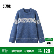 森馬毛衫男冬季費(fèi)爾島提花民族風(fēng)針織衫復(fù)古情侶毛衣109724107206