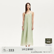 VEROMODA 連衣裙女2025夏季新款編織花邊波西米亞風(fēng)度假風(fēng)吊帶長(cháng)裙