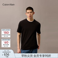 Calvin Klein高級(jí)成衣系列25春夏男士ck純棉休閑凈色內(nèi)搭短袖上衣T恤4LB275G