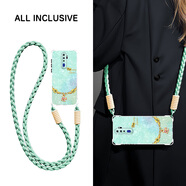 怡楓適用OPPOA11X手機殼新款掛脖a11可背斜挎掛繩硅膠a9來(lái)財小馬A9X全包四角防摔a8女保護套 透明-青來(lái)財小馬-掛件B187 OPPOA11