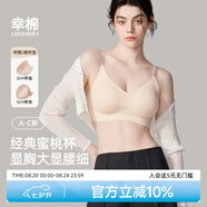 幸棉外擴文胸小胸顯大聚攏漫畫(huà)胸厚杯墊無(wú)痕無(wú)鋼圈軟支撐收副乳內衣女 膚色細閃肩帶 背扣款 M （70ABC/75AB）