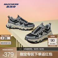 斯凱奇（Skechers）云嶼丨男女情侶款復(fù)古老爹鞋戶外鞋徒步運(yùn)動(dòng)鞋越野跑鞋 女款-黑色/灰色/BKGY 36.5