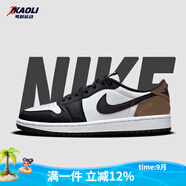 耐克（NIKE）【潮】Air Jordan aj1板鞋男女情侶新款低幫休閑運(yùn)動(dòng)籃球鞋休閑鞋 CZ0858/CZ0790-102黑白棕 女款GS 36