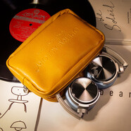 柏林之聲高端無(wú)線(xiàn)藍牙頭戴式發(fā)燒耳機HiFi高音質(zhì)復古穿搭男女重低 藍色 冰升級版+收納軟包