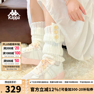 KAPPA卡帕女鞋厚底滑板鞋子女2025秋季新款運動(dòng)休閑鞋軟底德訓鞋小粉鞋 經(jīng)典白/冷灰色 35