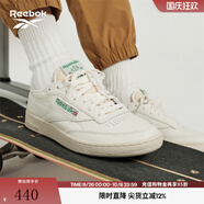 Reebok銳步官方男女CLUB C 85 VINTAGE經(jīng)典復古休閑小白板鞋 100000317 DV6434同款新批次 36.5