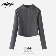 MJ STYLE薄絨半高領(lǐng)長袖打底衫女2025冬季新款7A抗菌修身顯瘦舒適保暖上衣