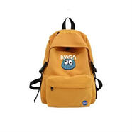 鹿色美國潮牌NASA聯(lián)名雙肩揹包女高中學(xué)生書(shū)包初中休閑大容量男大學(xué)生 怪物 - 黃色小號8284#