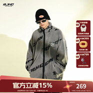 BJHG不計后果冬美式加厚仿羊羔絨棉服男潮寬松保暖毛絨情侶棉衣外套女 灰色 M