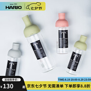 HARIO 日本進口冷泡茶壺耐熱玻璃冷萃壺大容量家用便攜式茶壺冷水壺FIB 白色冷泡壺 300ml