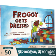 英文原版 Froggy Gets Dressed 小青蛙穿衣服 100本書單 吳敏蘭繪本 美國百本需讀 兒童啟蒙圖畫故事書 Jonathan London 綠山墻 . 綠山墻圖書