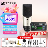 森海塞爾（Sennheiser）MK4 MK8專業(yè)錄音電容麥克風(fēng)大振膜家用KTV直播唱歌配音有線話筒 MK4+4nanoS【送精調(diào)】