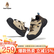 暇步士（Hush Puppies）童鞋兒童運動鞋春秋新款男童戶外登山軟底女童親子中大童休閑鞋子 HP5605016棕色 38