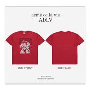 ADLV TEE新款adlv泰迪熊兔子短袖宇航員 尹凈漢 Lisa 男女情侶T恤 大紅色航空員尹凈漢 均碼 1碼現貨秒發(fā)