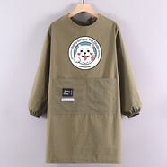 詩(shī)佩琪（SVORIAHI）夏天擼貓專(zhuān)用衣服罩衣女抱貓服長(cháng)袖圍裙寵物店美容師工作服不沾毛 卡其色寵物店 1件 （塔絲絨布標罩衣）