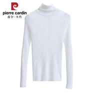 皮爾卡丹2025秋冬新款氣質(zhì)打底衫中長(cháng)款小香風(fēng)毛呢背心裙兩件套裝連衣裙子 單件白色毛衣 M