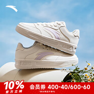 安踏（ANTA）輕松2代丨潮流板鞋女運(yùn)動(dòng)鞋2025夏季新款學(xué)生時(shí)尚舒適厚底小白鞋 象牙白/暮山紫-2 37.5