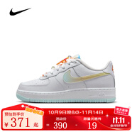 NIKE【滔搏】耐克空軍一號男大童AIR FORCE1復(fù)刻鞋膠底板鞋鉤子小白鞋 IB8890-191 40