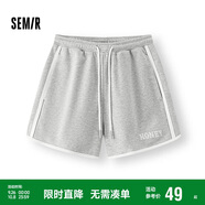 森馬（Semir）休閑褲女撞色運動(dòng)風(fēng)夏季2025顯瘦寬松字母A字短褲潮109325125006