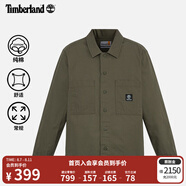 添柏嵐（Timberland）官方男裝襯衫式外套春季新款戶外休閑夾克|A6AV2 A6AV2A58/軍綠色 XS