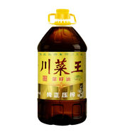 川菜王小榨純正菜籽油老標5L油菜子油濃香四川風味 壓榨純正菜籽油5L