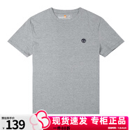 Timberland添柏嵐t恤男夏季新款戶外運動半袖圓領(lǐng)純棉透氣寬松黑色短袖男 A2EKJ052/拍大一碼 /灰色 M 175/建議120-140斤