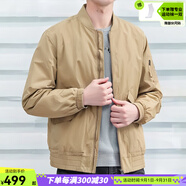 添柏嵐（Timberland）外套男 秋季新款戶(hù)外寬松透氣運動(dòng)服防風(fēng)工裝經(jīng)典棒球服飛行夾克 A4225DH4/甘草黃/夾棉面料 (曬圖退10) XL (185/120A)